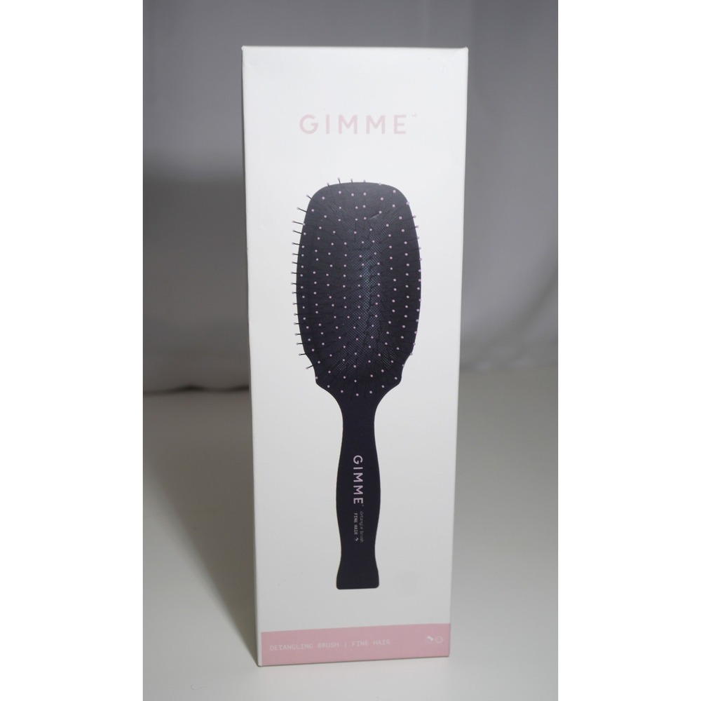 NEW IN BOX Gimme Beauty Fine Hair Detangling Hair Brush Black